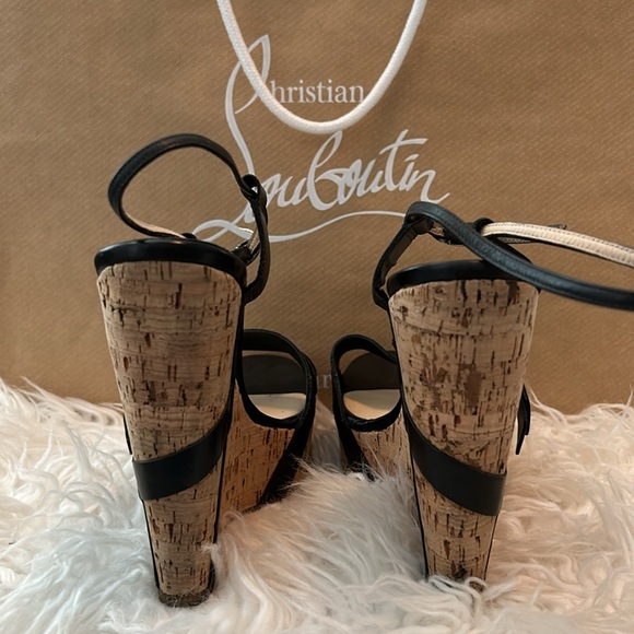 🌹Christian Louboutin Miss Cristo 140      Wedge Heel 🌹 - Picture 13 of 13